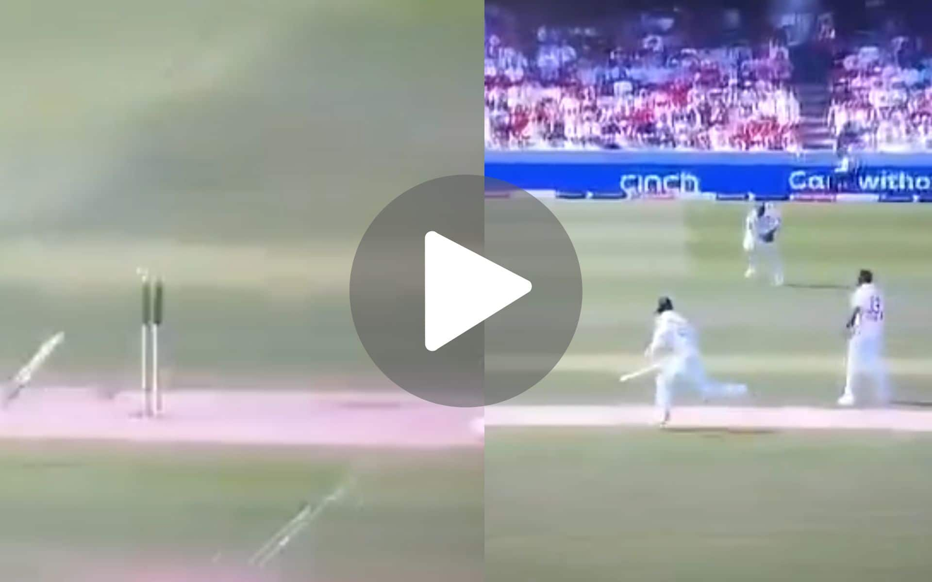 [Watch] WI Debutant Louis Creates Iconic Run Out As He Hits Bullseye To Dismiss Bashir